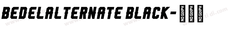 BedelAlternate Black字体转换